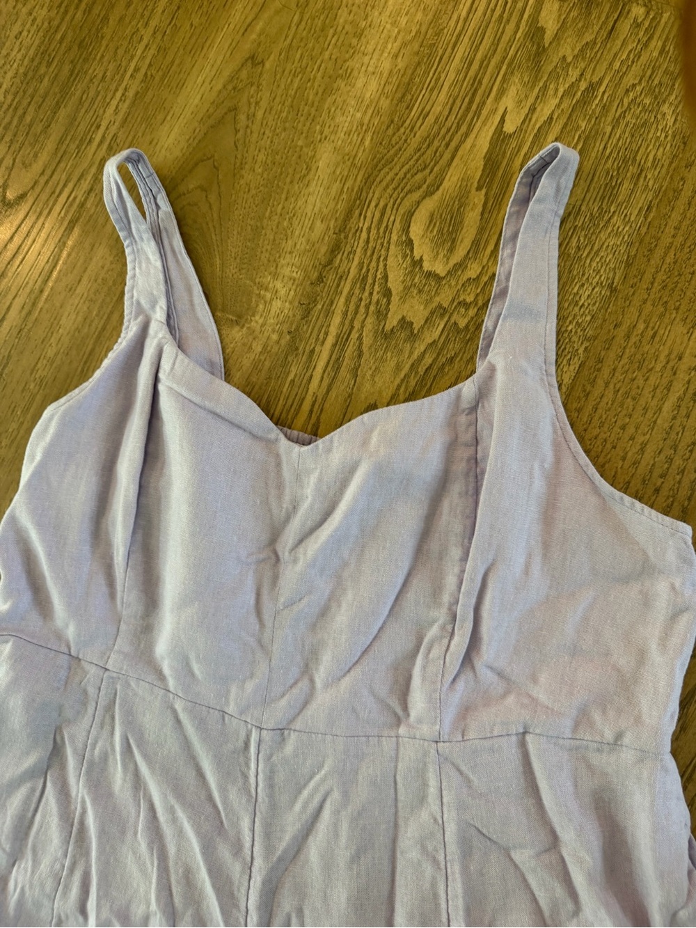 Old Navy - Fit & Flare Linen-Blend Midi Dress - Picture 3 of 5
